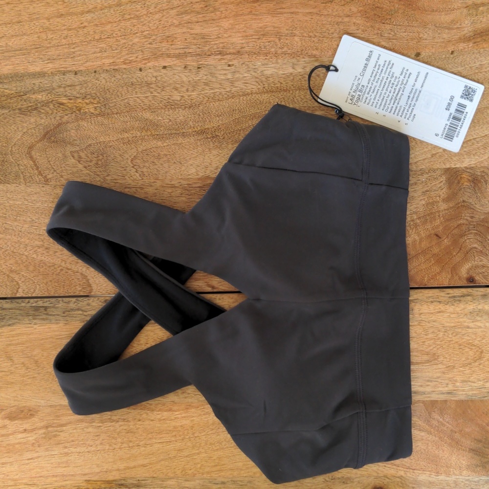 Lululemon LAB Nulu cross-back yoga bra Graphite Grey 6